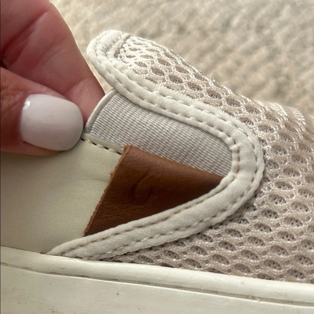 OLUKAI Slip-On Mesh Sneakers in Light Beige - Picture 7 of 13